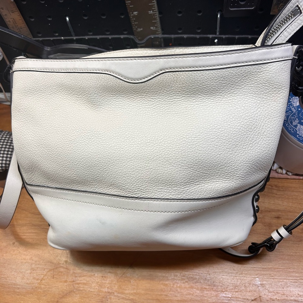 Rebecca Minkoff White Shoulder Bag with Adjustable Strap - Picture 4 of 12